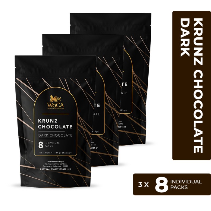 

WOCA KRUNZ CHOCOLATE DARK 3 X 8 INDIVIDUAL PACKS - POUCH