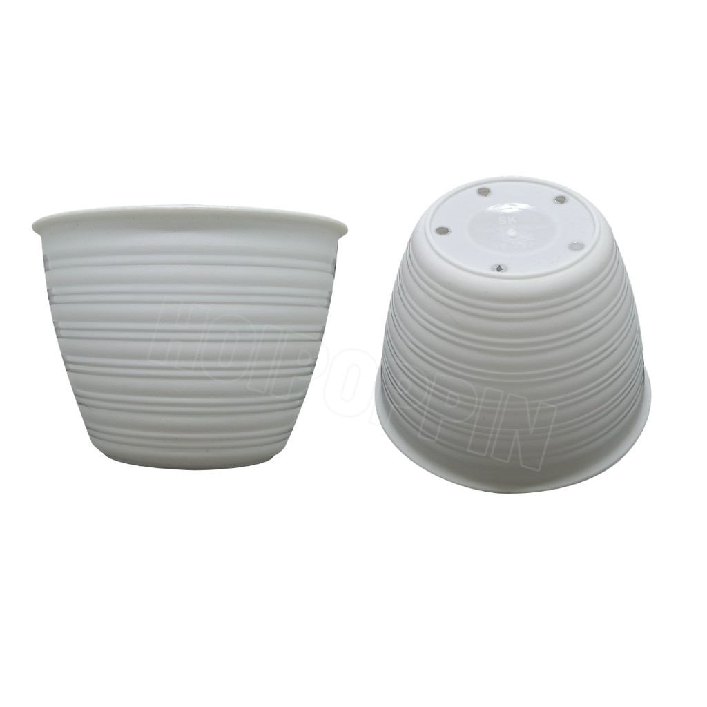 HPP - GROSIR - POT TAWON 21 CM - POT PUTIH - POT TAWON PUTIH 21 - POT TANAMAN HIAS - POT HIAS - POT INDO