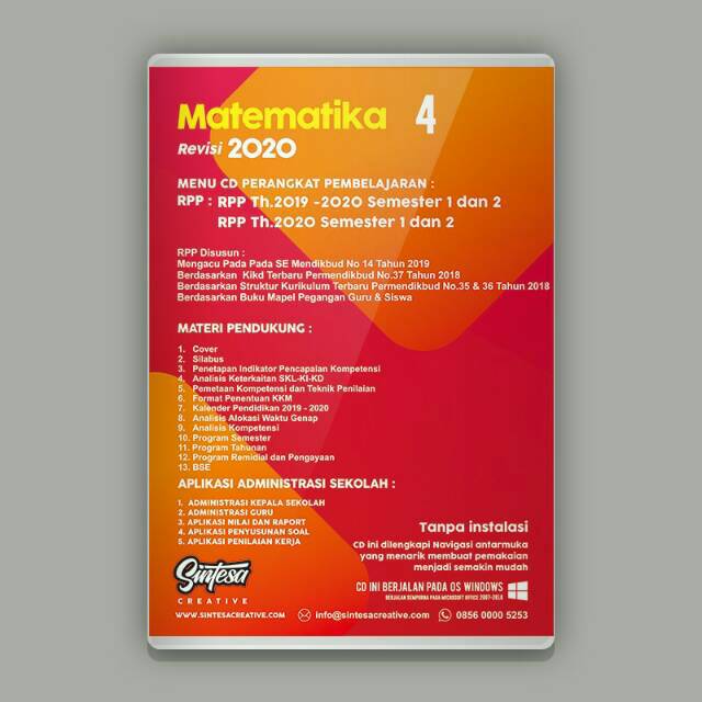 Rpp Matematika Kelas 4 Sd Mi K13 Shopee Indonesia