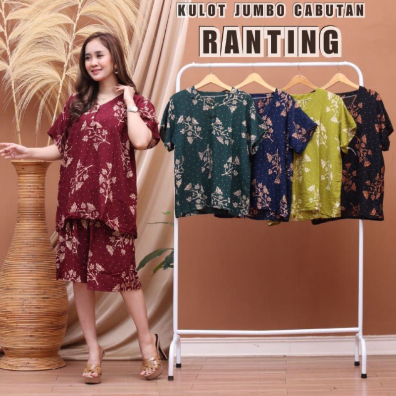 setelan jumbo XXL/Setelan kulot jumbo/setelan celana pendek jumbo/fashion wanita/baju tidur wanita/