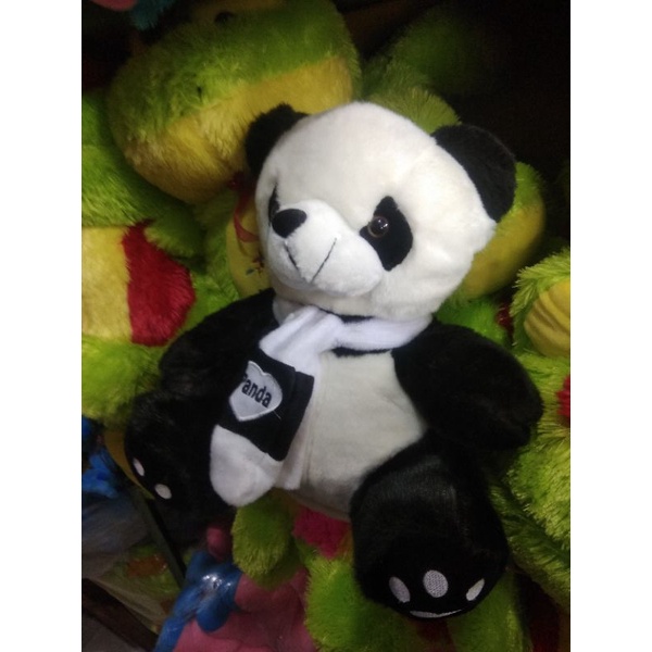 boneka panda syal, boneka panda ukuran sedang, lucu, imut murah