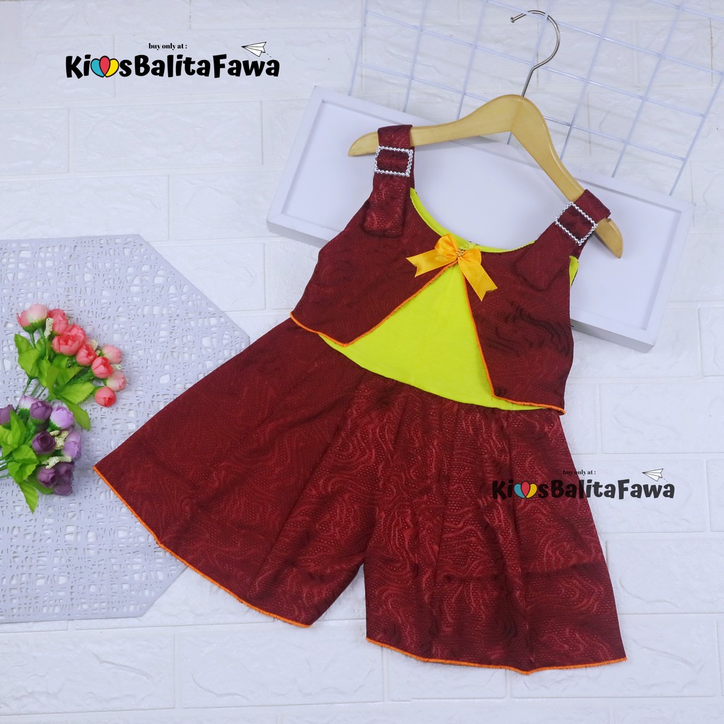 Overall Jessy uk 1-2 Tahun / Baju Kensi Dres Anak Perempuan Murah Cewek Bahan Katun Adem Gaun Import