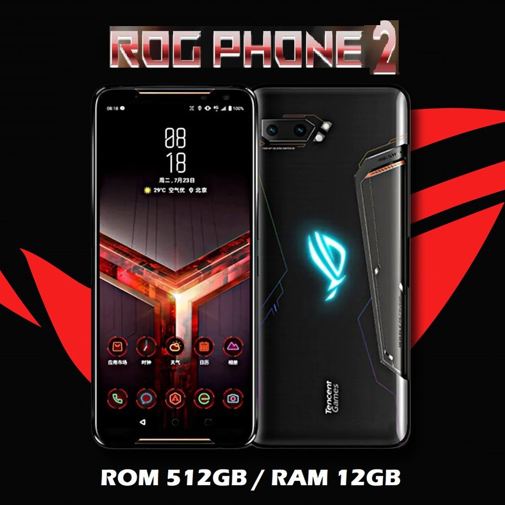 Jual PROMO TERMURAH ASUS ROG PHONE 2 ROG PHONE II 512GB RAM 12GB - NEW