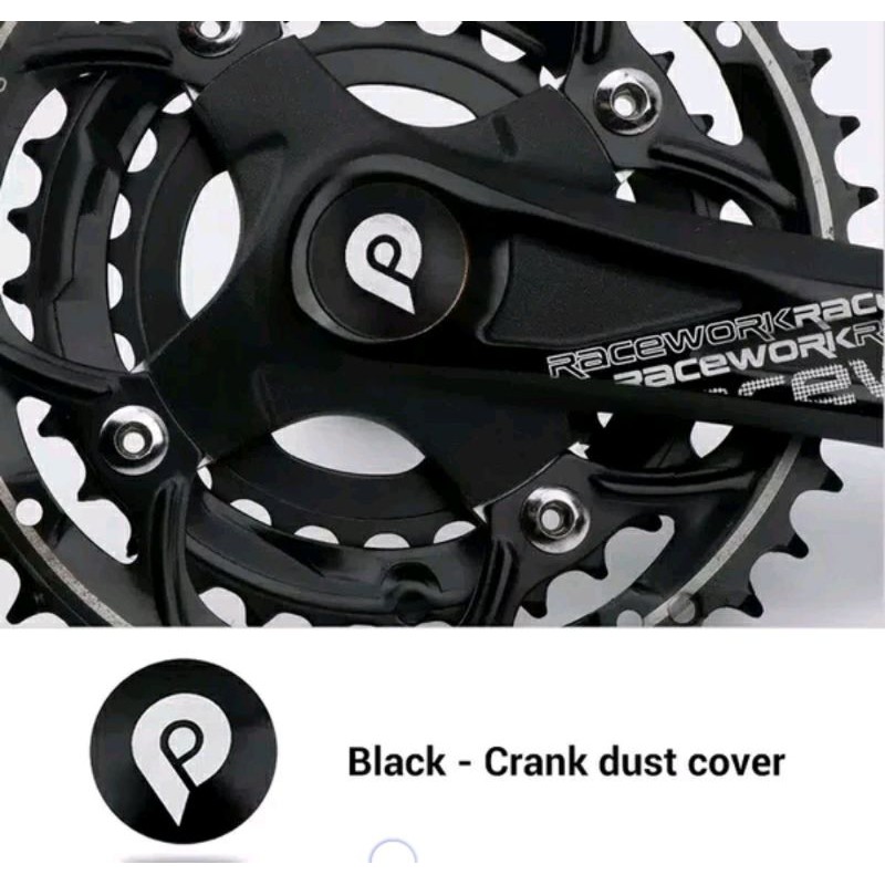 Litepro tutup Arm Crank HT2 sebelah kanan. Cover cap penutup arm .dust proof cover cap bolt tutup crank