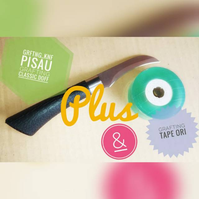 GRAFTING KNIFE DOFF CLASSIC PLUS GRAFTING TAPE ORI UNTUK OKULASI TANAMAN