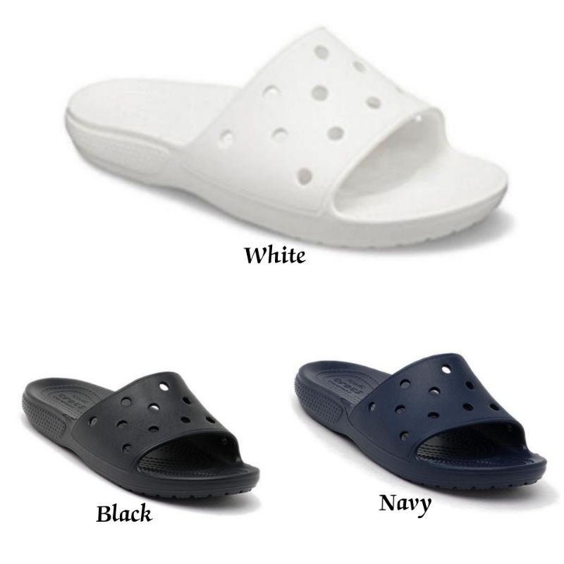 Crocs Classic Slide Unisex Sandal Pria Wanita Dewasa Sendal Slop Selop Terbaru Bisa Jibbitz