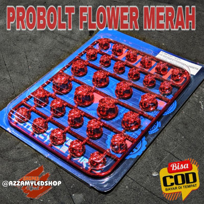 cover baut probolt/ tutup baut probolt FLOWER universal semua jenis motor