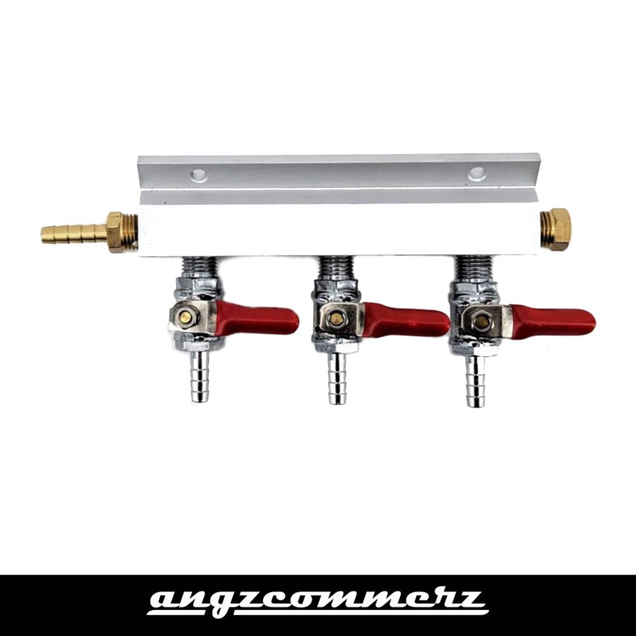 Jual KEGLAND Gas Line Splitter With Check Valves 3 Output / 3 Way Manifold Shopee Indonesia