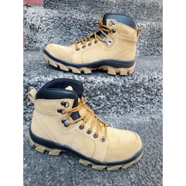 sepatu boots septi kulit asli sapi