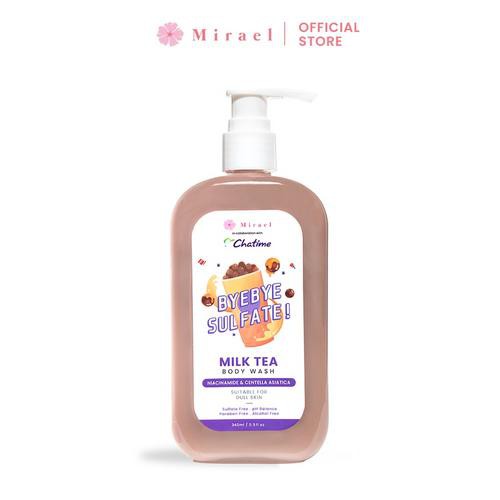 MIRAEL X CHATIME BYE BYE SULFATE MILK TEA BODY WASH 340ML