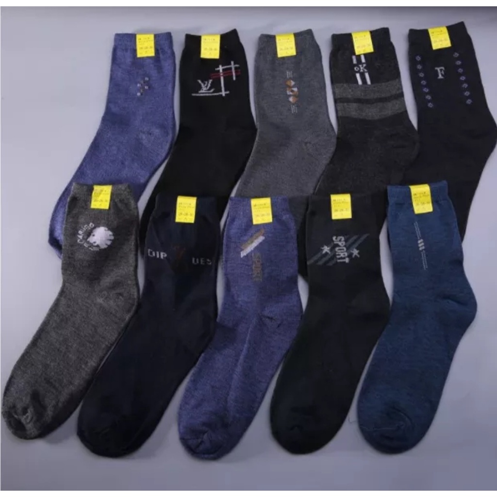 6 ATAU 12pasang  KAOS KAKI PRIA / KAOS KAKI MOTIF / KAOS KAKI PENDEK / MEN's SOCK