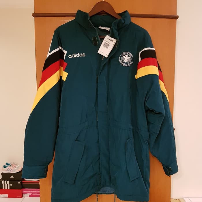 Jaket Tracktop Germany Jerman Away 1992 Adidas Original Size M BNWT