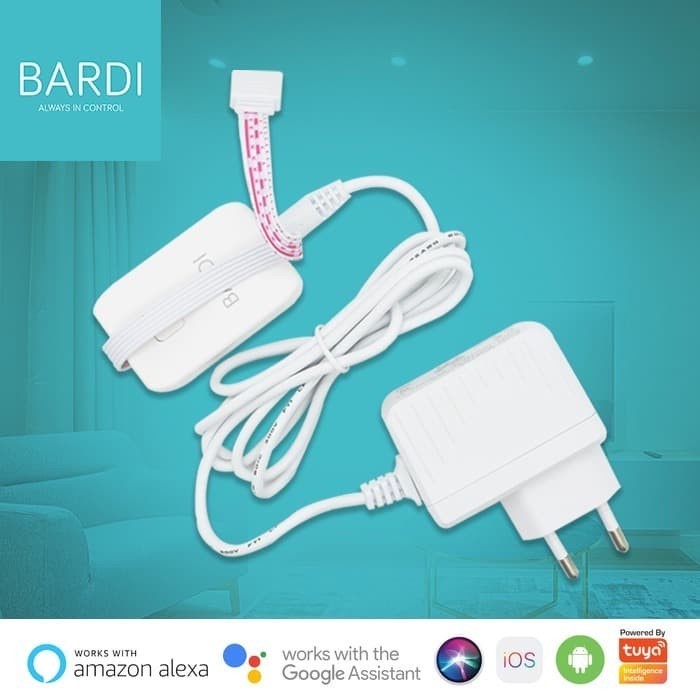 BARDI Smart Adaptor untuk LED strip 4 Meter 1A RGB Home Automation Wireless