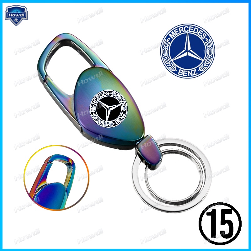 Set Gantungan Kunci Kreatif Bahan Metal Dengan logo Benz