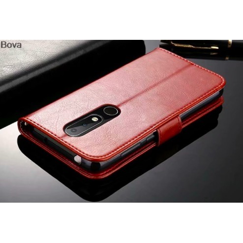 Wallet Case Nokia X6/6.1 Plus Flip Case Premium Leather