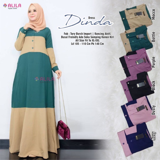Dinda Dress Dres Gamis