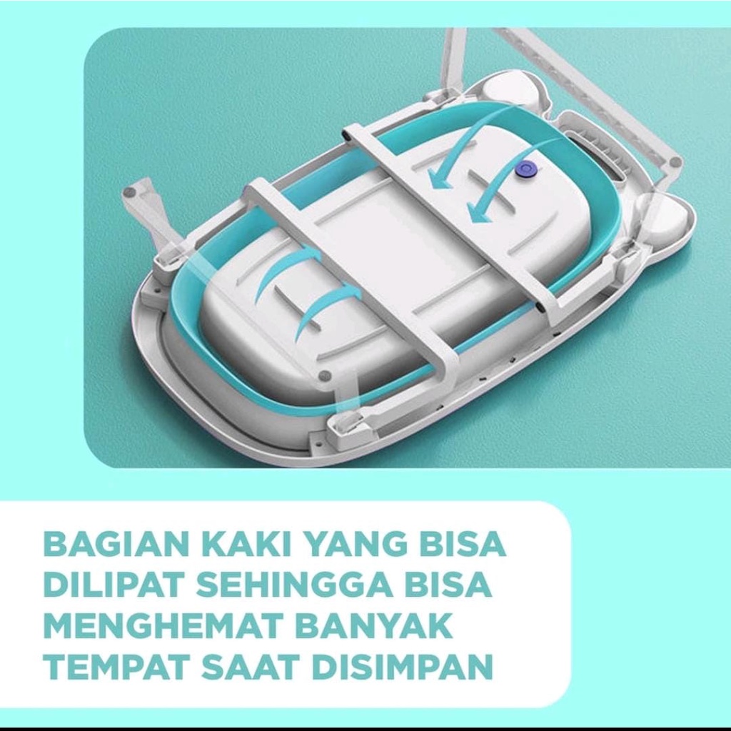 SHENAR,BABY BATH FOLDING /PELAMPUNG TEMPAT BAK MANDI LIPAT ANAK BAYI/BATHTUB BAYI Bisa COD