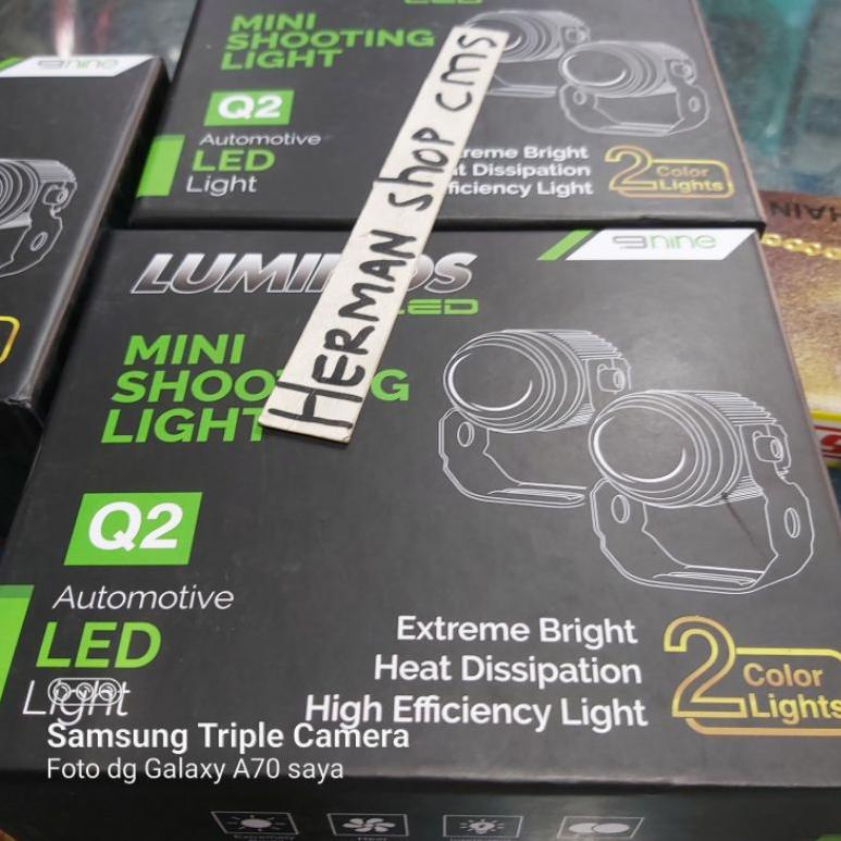 [PRODUK BQ6PL] Lampu Tembak Laser 2warna LUMINOS Q2 / lampu luminos Q2 / lampu laser cr7 / lampu tem