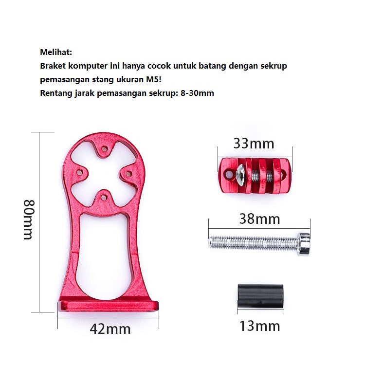 Bike Computer Mount Holder Untuk Ponsel Braket GPS Garmin Bryton Sepeda Barfly