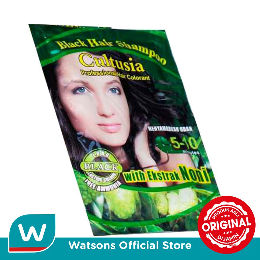 Cultusia Hair Colour Shampoo Black Instant 12.5ml