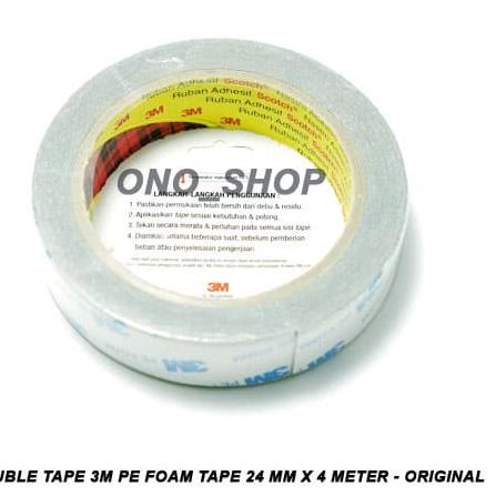 

♫ Double Tape 3M Pe Foam Tape 24 mm x 4 Meter - Original ♦