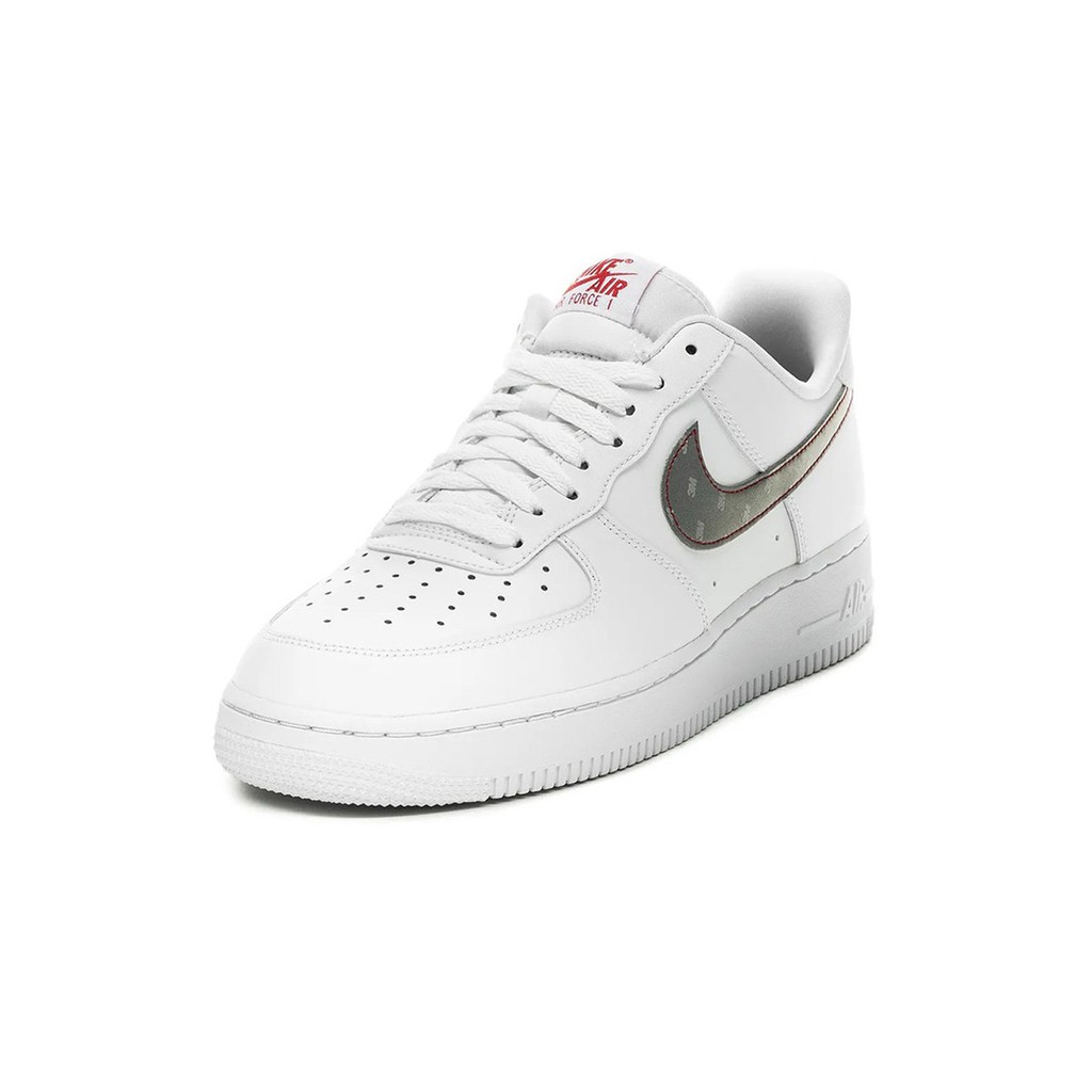 silver and white af1