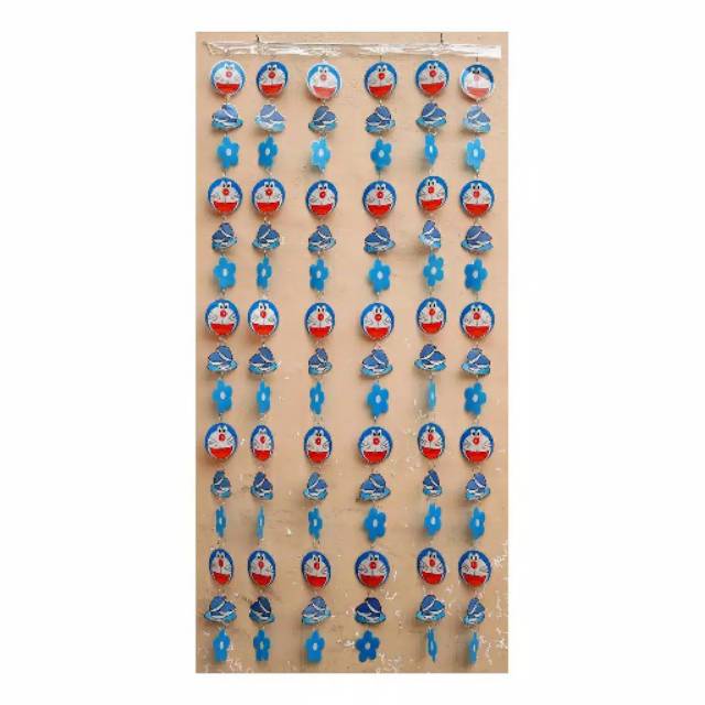 Tirai pintu , tirai plastik kitty , tirai gantung kitty , tirai gantung doremon