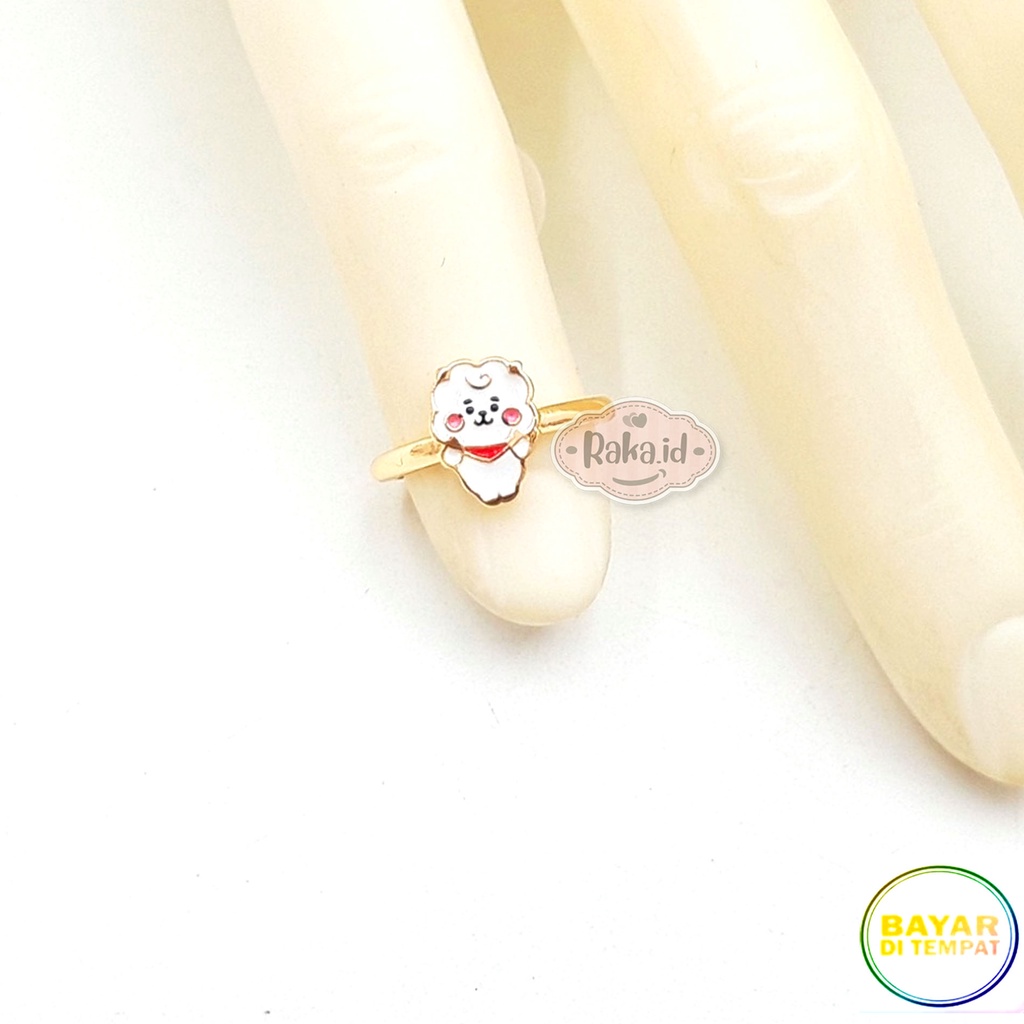 Cincin Anak Motif RJ BT21 BTS Perhiasan Cantik Anak 1125