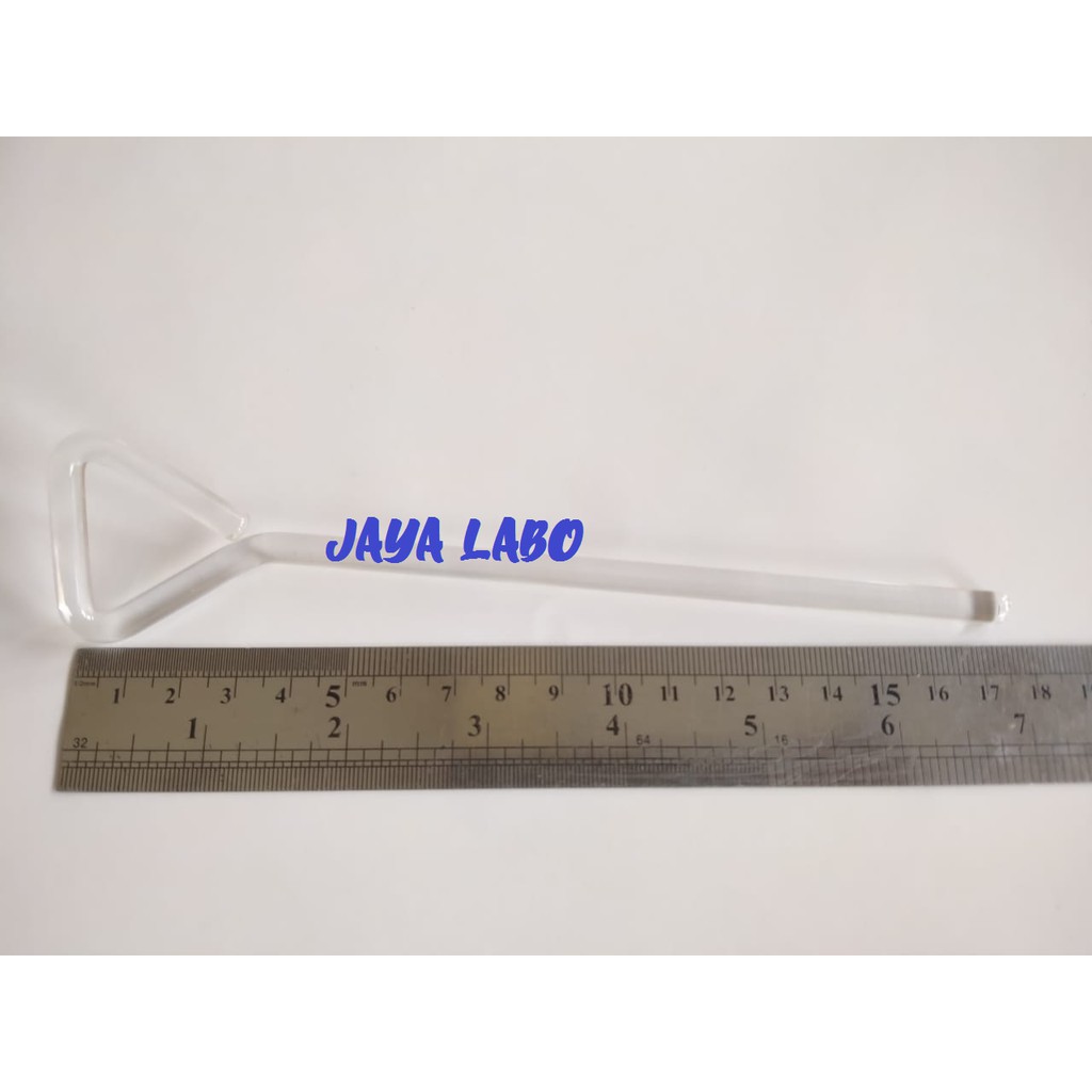 GLASS ROD SPREADER SEGITIGA / BATANG PENGADUK KACA / KACA PERATA