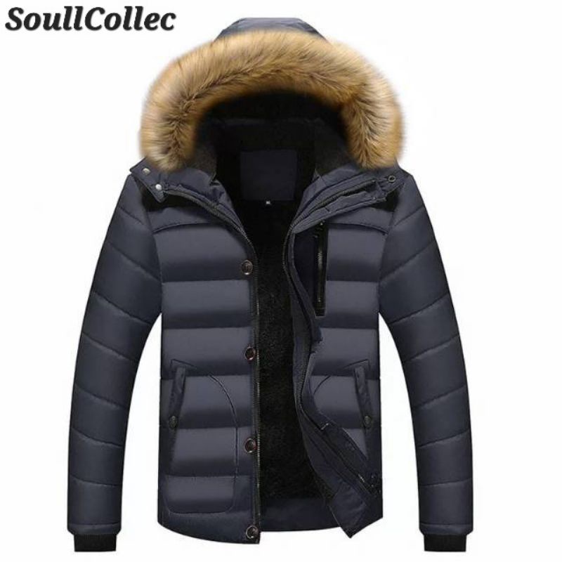 jaket winter musim dingin jaket bulu mantel gelembung jaket pria tebal parka hoodie bulu