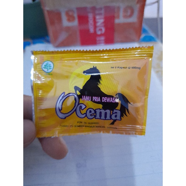 Ocema , Eceran 1 sachet kapsul penambah stamina pria