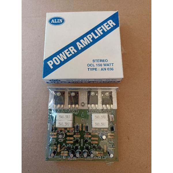 KIT POWER AMPLIFIER OCL 150WATT STEREO ALIN 036 SUDAH PLUS TR FINAL