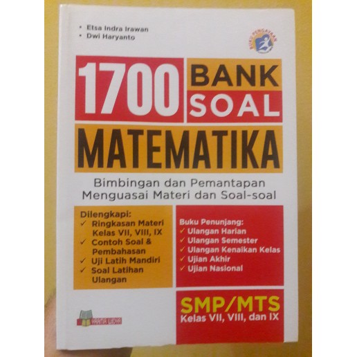 Buku Soal Smp Mts 1700 Bank Soal Matematika Smp Mts Shopee Indonesia