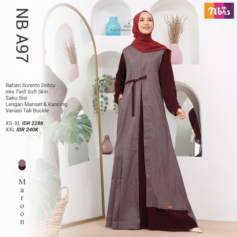 Nibras Terbaru 2023 Gamis Nibras B108