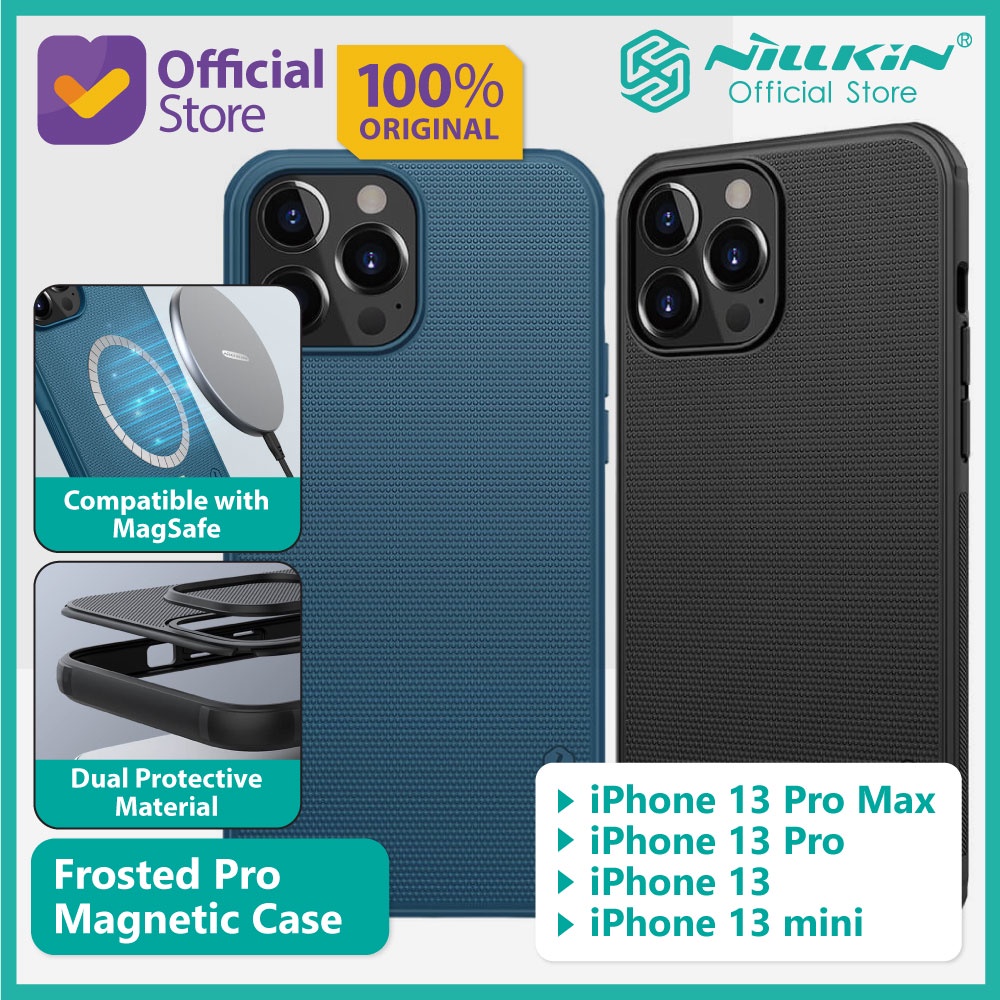 case iphone 13   13 pro   13 mini   13 pro max nillkin frosted pro magnetic magsafe casing