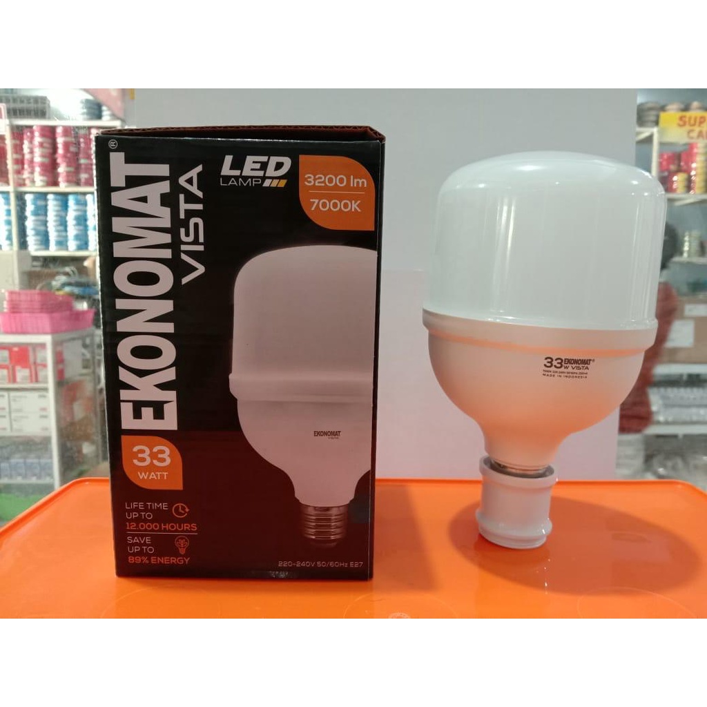 Lampu LED Ekonomat Vista Bohlam Led 33 Watt LED 33W