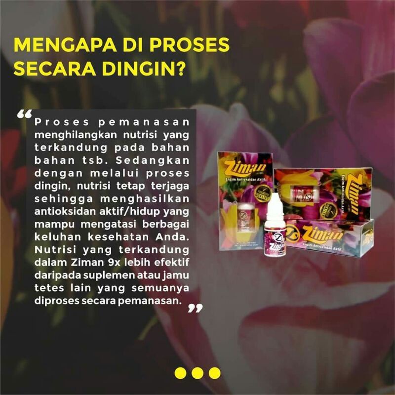 ziman  jamu tetes enzim kemasan baru untuk antioksidan sangat manjur