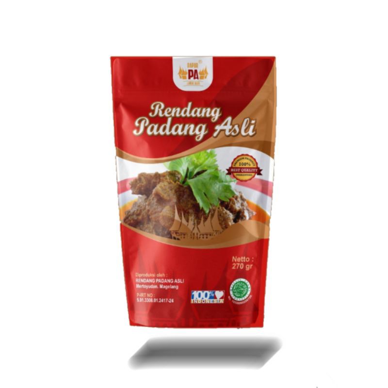 

Rendang Padang Asli / Rendang Murah / 1/4 kg / 250 gr / Lamak Bana / Daging Premium / Halal MUI
