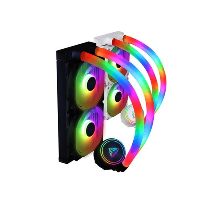 PRIME AURORALUS 240mm - ARGB Liquid Cooler with ARGB Luminous - Hitam