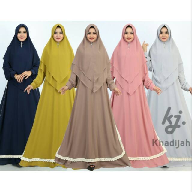 Gamis syari Khadijah