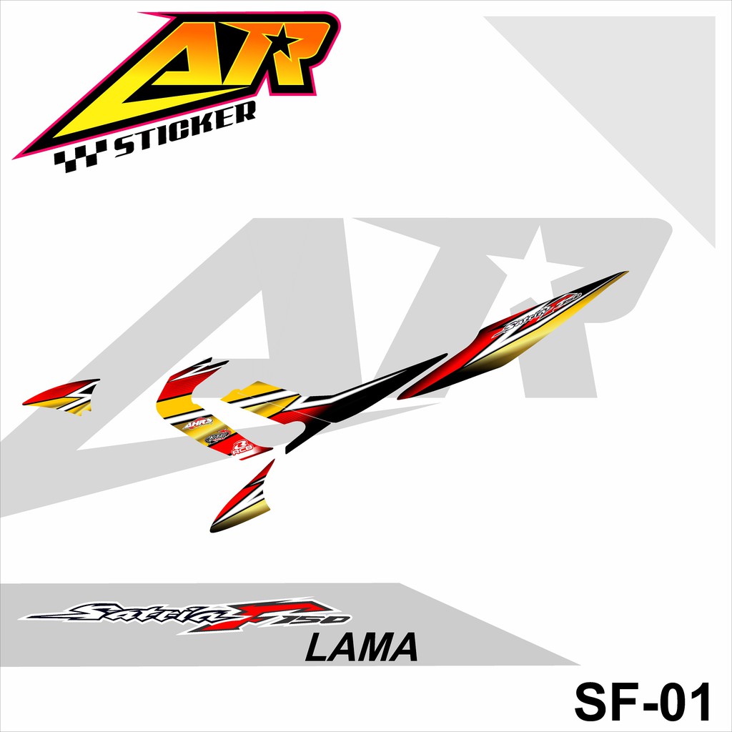 Striping Satria FU Barong Motif racing SF-01