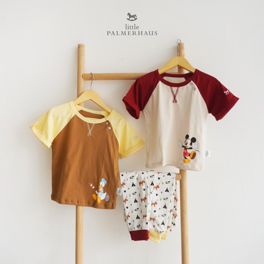 Little Palmerhaus - Mickey Trip Raglan Set / Setelan Bayi &amp; Anak