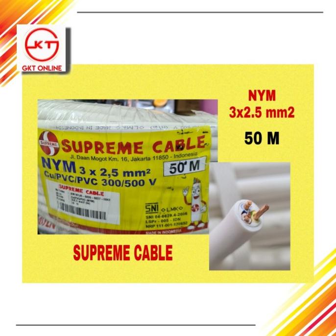kabel nym 3x2.5mm supreme 50m / Kabel NYM 3x2,5 50 Meter Supreme ada stock
