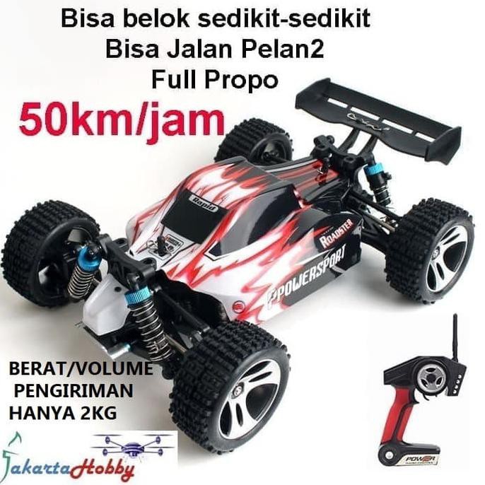 JakartaHobby RC Buggy Vortex A959 WL Toys 1:18 Scale 4WD 50km/jam - Biru