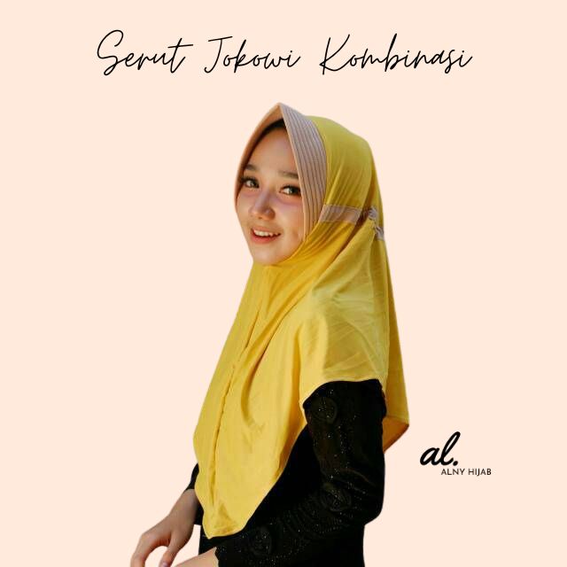 Alny Hijab - Jilbab serut kombinasi / Promo serut kombinasi