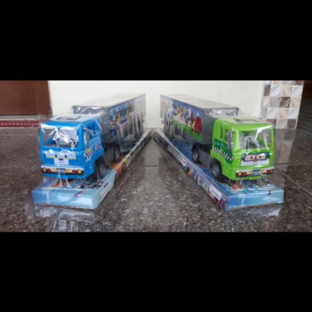 Mainan mobil polisi - mainan mobil truck polisi - mainan kontainer polisi