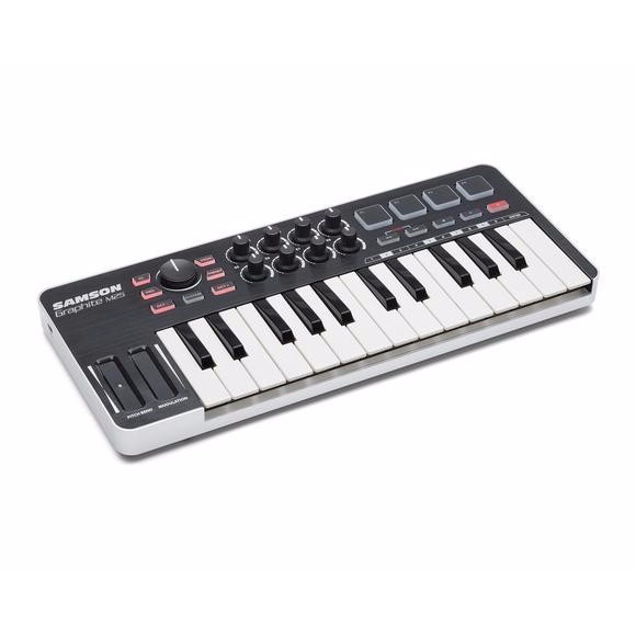 Midi Keyboard Controller Midi Controller Samson Graphite M25 Key USB