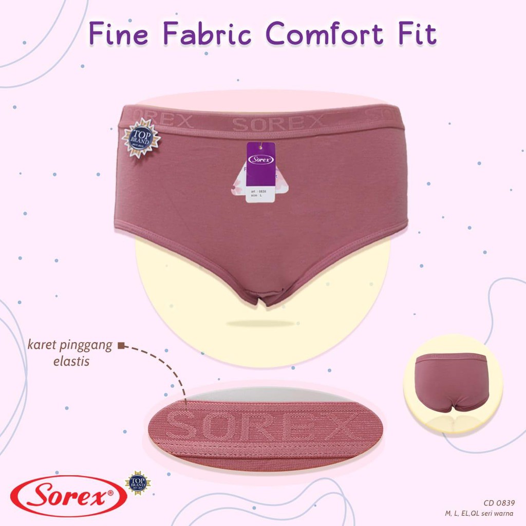 ORIGINAL Celana dalam Sorex CD Fine Fabric Comfort Fit Strech 0839 Katun Mix