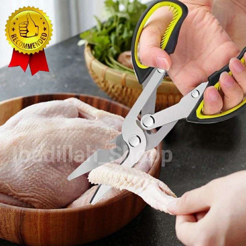 Gunting Daging Dapur Multifungsi Kitchen Meat Scissors - ANGITS MY001