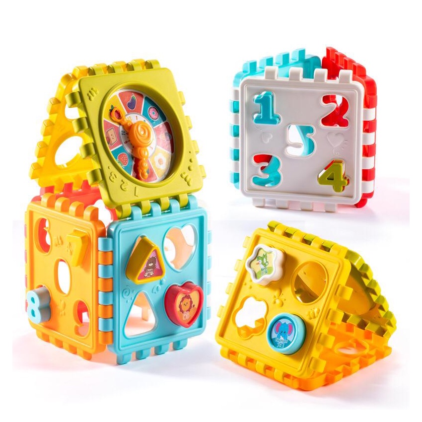 Edufuntoys - MATCHING SHAPE SORTING mainan mencocokan bentuk/ mainan edukasi anak/ puzzle 6 sisi-6